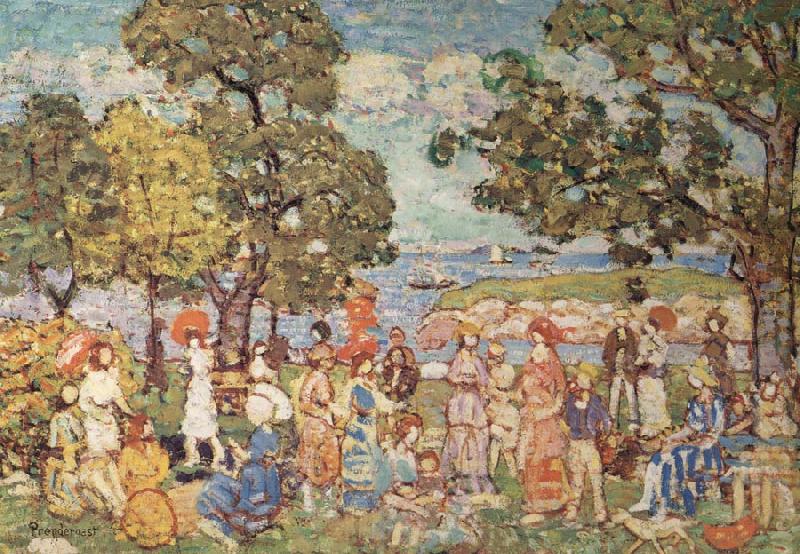 Maurice Prendergast The Promenade Norge oil painting art